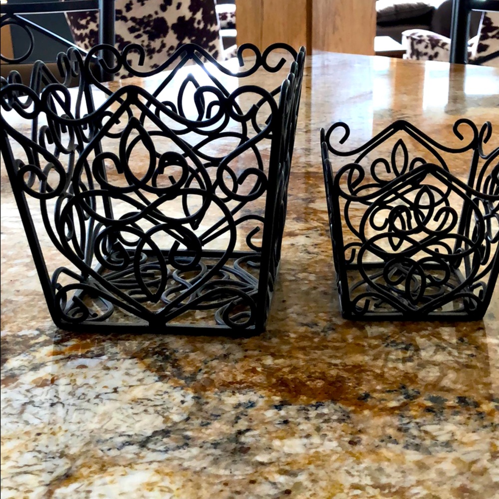 Metal storage boxes
